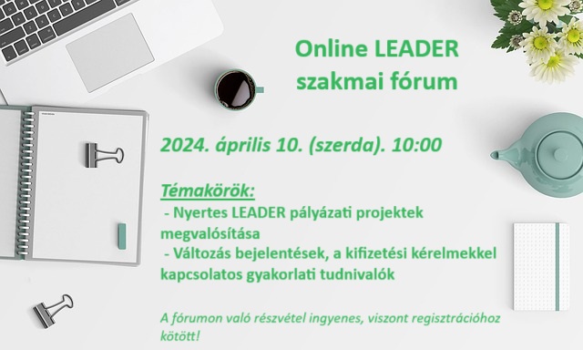 Online LEADER szakmai fórum